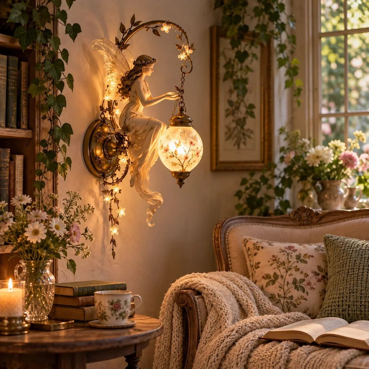 🧚Last Day Promo: 49% OFF!🌸 Fairy Garden Glow Wall Lamp – Whimsical Floral Accent Light for Cozy Spaces