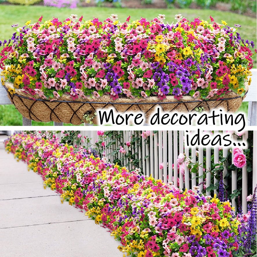 🌼Last Day 50% OFF🔥Upgraded High-grade  Material 🌱 Rainproof Lifelike Artificial Flowers With UV-Shield Coating