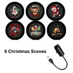 🔥LAST DAY 49% OFF✨Plug-&-Play Christmas Projector – 6 or 10 Holiday Scenes, from Cozy Winter Nights to Spooky Halloween 🎃❄️