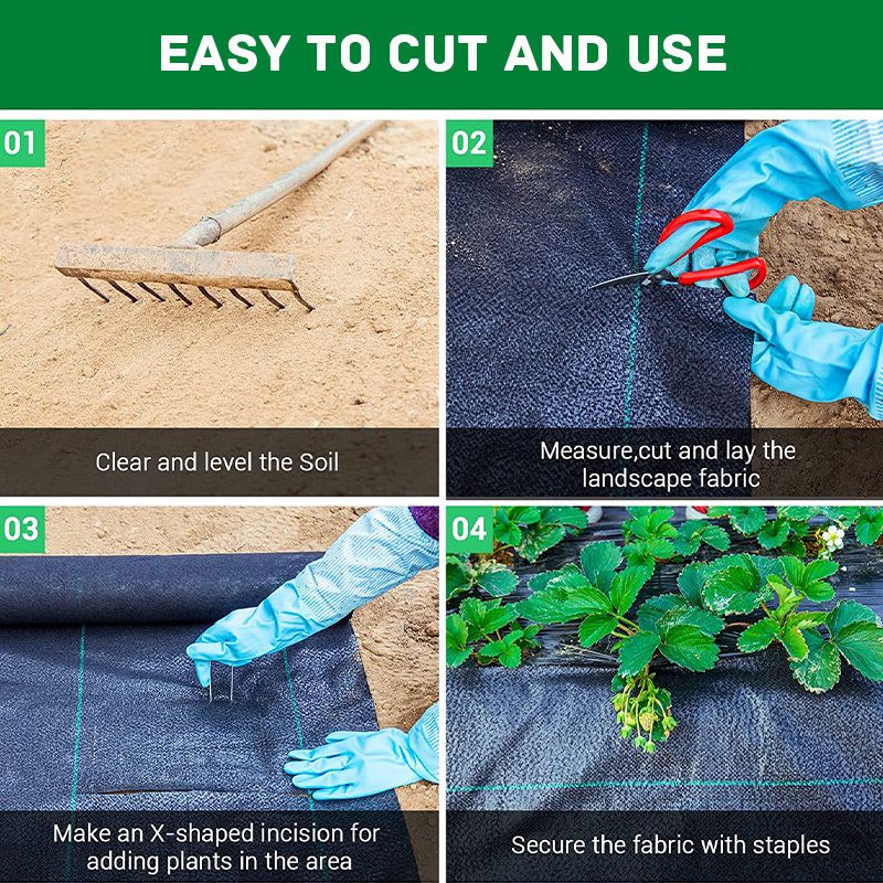 🔥 $9.98 On Sale Only Today 🌱—high-end woven weed barrier🏡—Protect your soil from weeds♻️