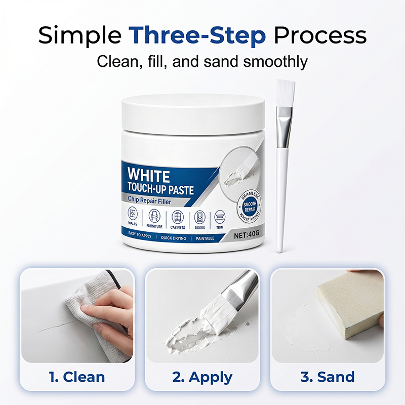 🔥LAST DAY 50% OFF -White Touch-Up Paste – Quick-Dry Multi-Surface Scratch Repair