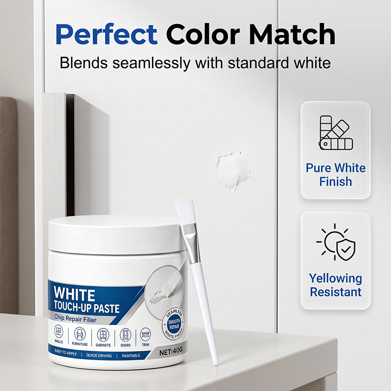 🔥LAST DAY 50% OFF -White Touch-Up Paste – Quick-Dry Multi-Surface Scratch Repair
