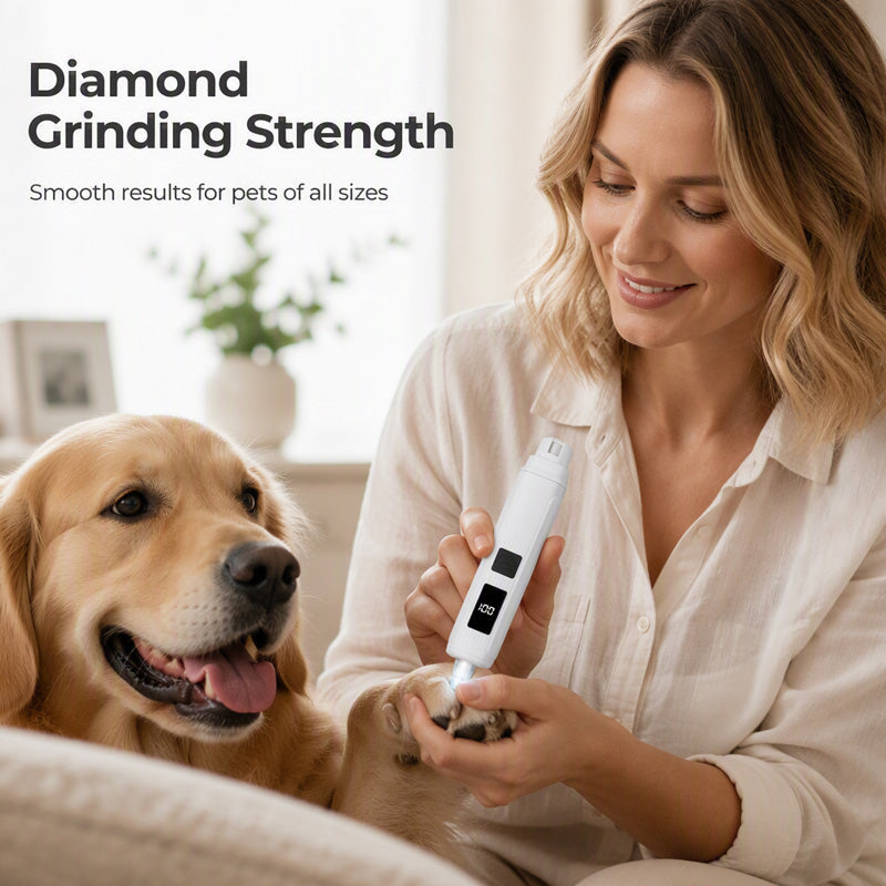 😻50% OFF Today 🐶–Smart LED Display Pet Nail Grinder