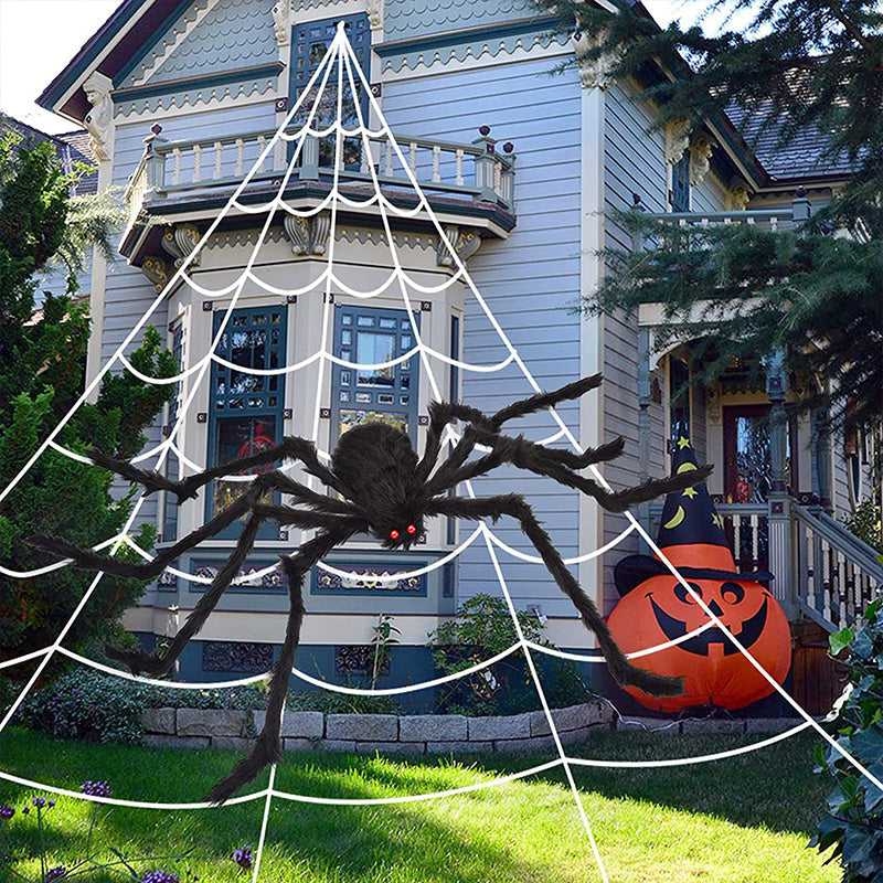 🎃Halloween Early Bird Special Sale 50% OFF🕷️Halloween Glowing Spider Web Lights👻