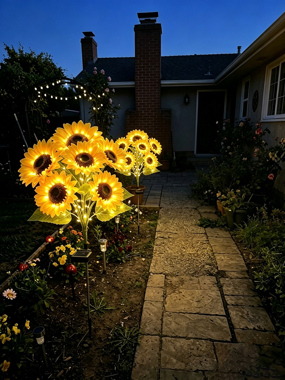 🌻Factory Direct Sales 50% Off !- 🌞Solar LED Sunflower Garden Lights-29.6inch/74cm