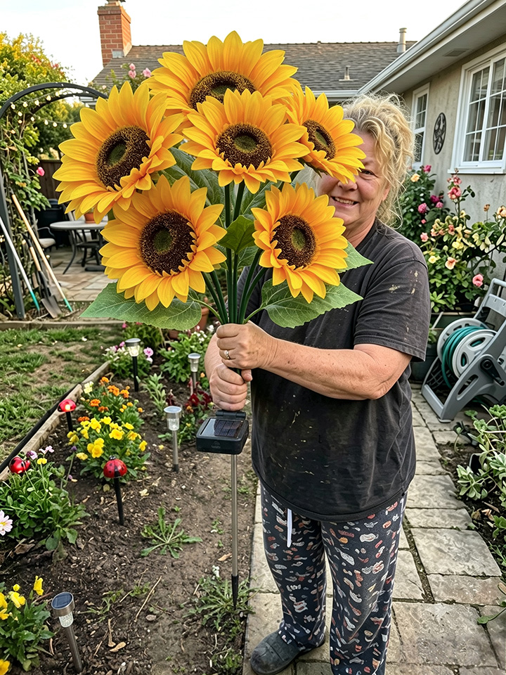 🌻Factory Direct Sales 50% Off !- 🌞Solar LED Sunflower Garden Lights-29.6inch/74cm