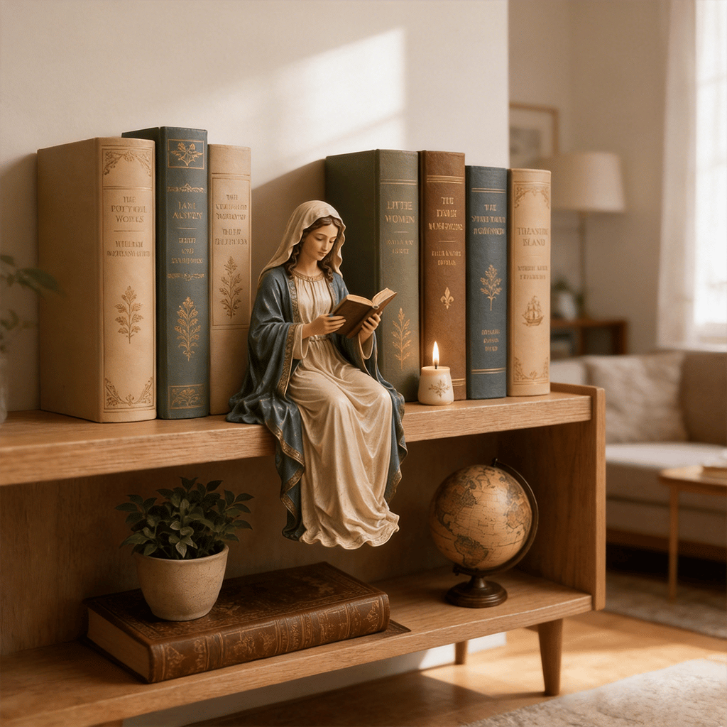 🕊️ Bring Divine Peace to Your Library. Virgin Mary Reading Figure