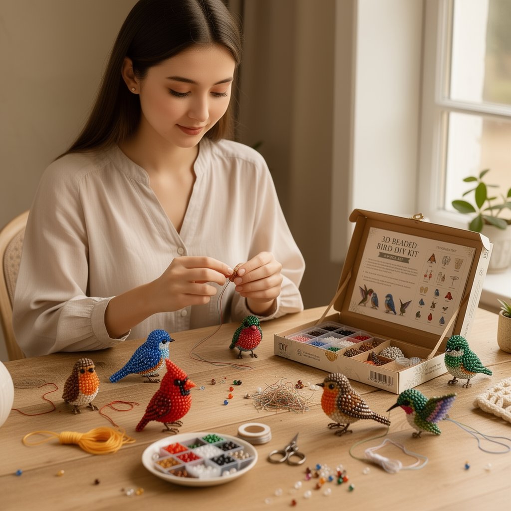 ✨ Tiny 3D Beaded Animal DIY Kit 