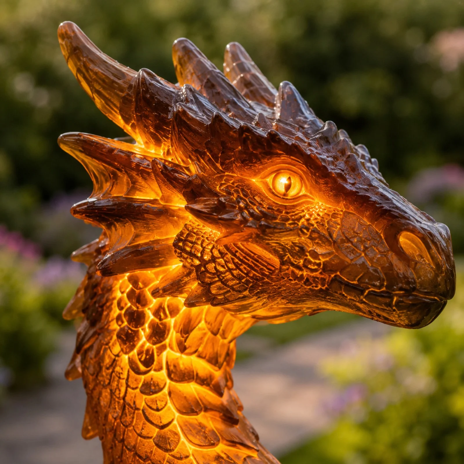 Solar Dragon Crystal Garden Light – Glowing Fantasy Outdoor Yard Decor with Solar Panel
