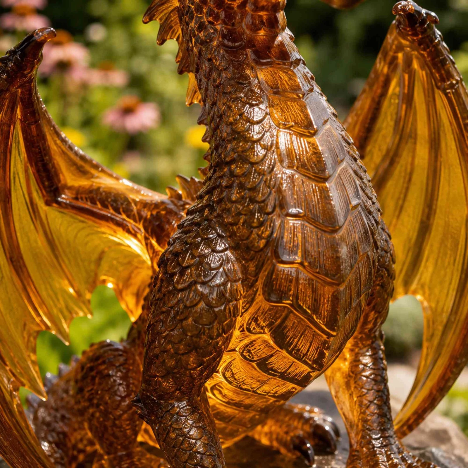 Solar Dragon Crystal Garden Light – Glowing Fantasy Outdoor Yard Decor with Solar Panel