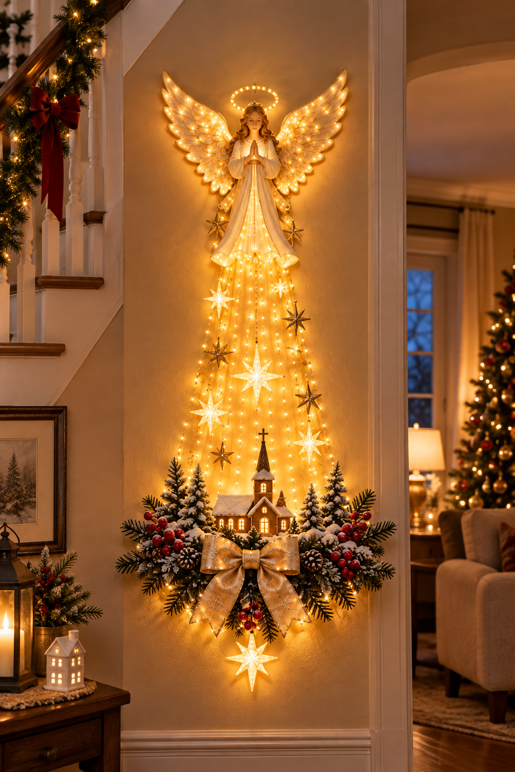 ✨Last Day 49% OFF✨✝️ Bethlehem Star of Faith™ – Lighted Nativity Wall Decor