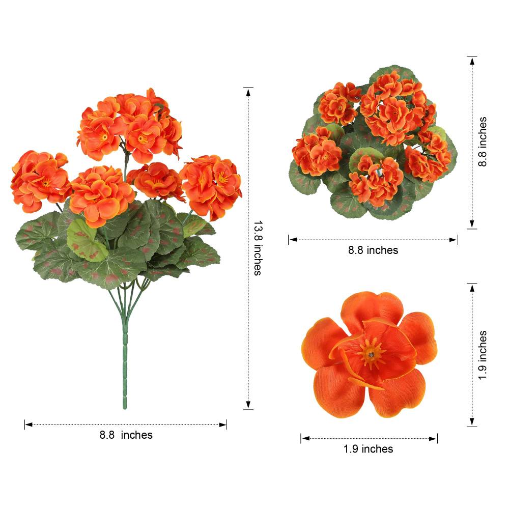 🔥Last Day 50% OFF🌼Artificial Geranium Flowers - UV resistant, Waterproof, Windproof