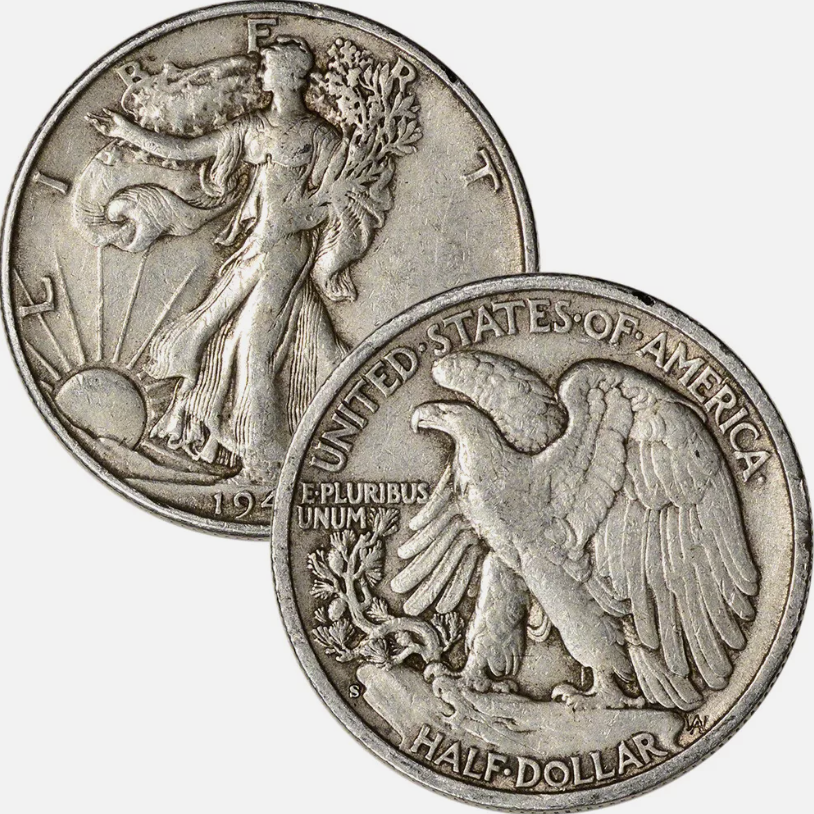🔥[Complete Set]1916-1947 Walking Liberty Half Dollar Set - 20PC💰 