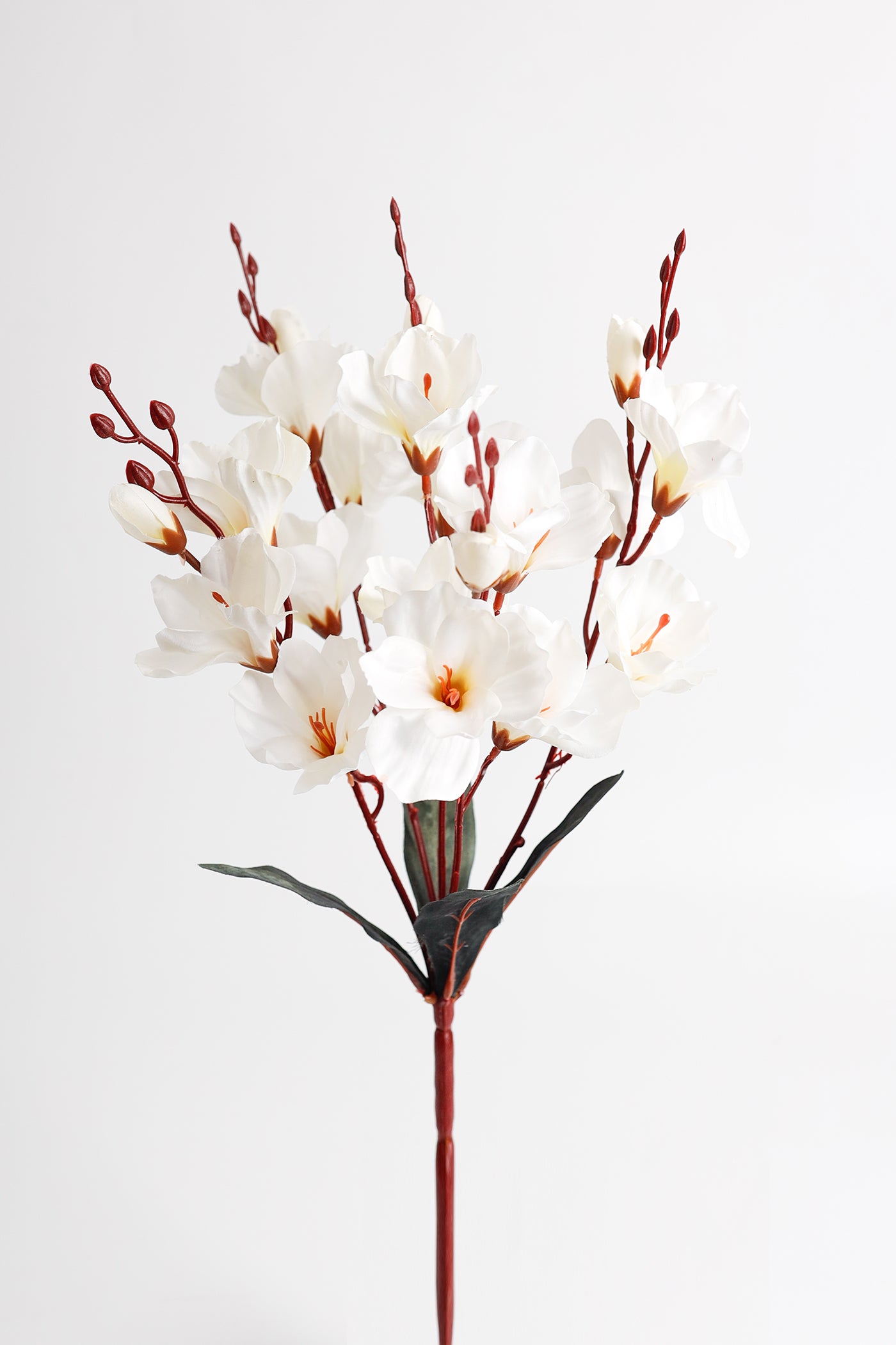 17" Artificial Magnolias Bush Silk Flowers Perfect for Bulk Arrangements