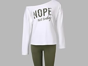 Nope Not Today Cute Slogan