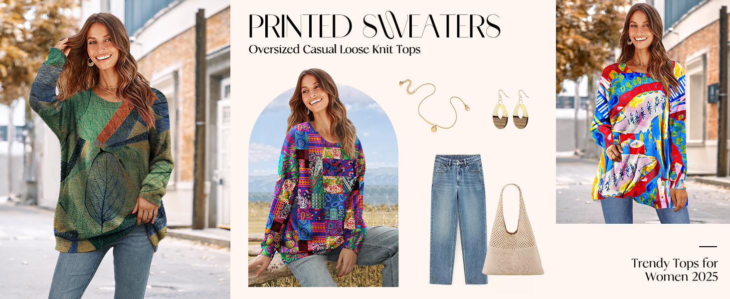printed sweaters