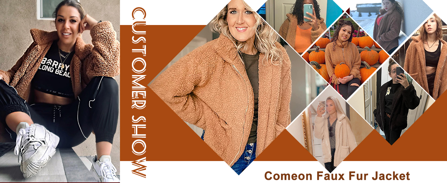fluffy jacket for women