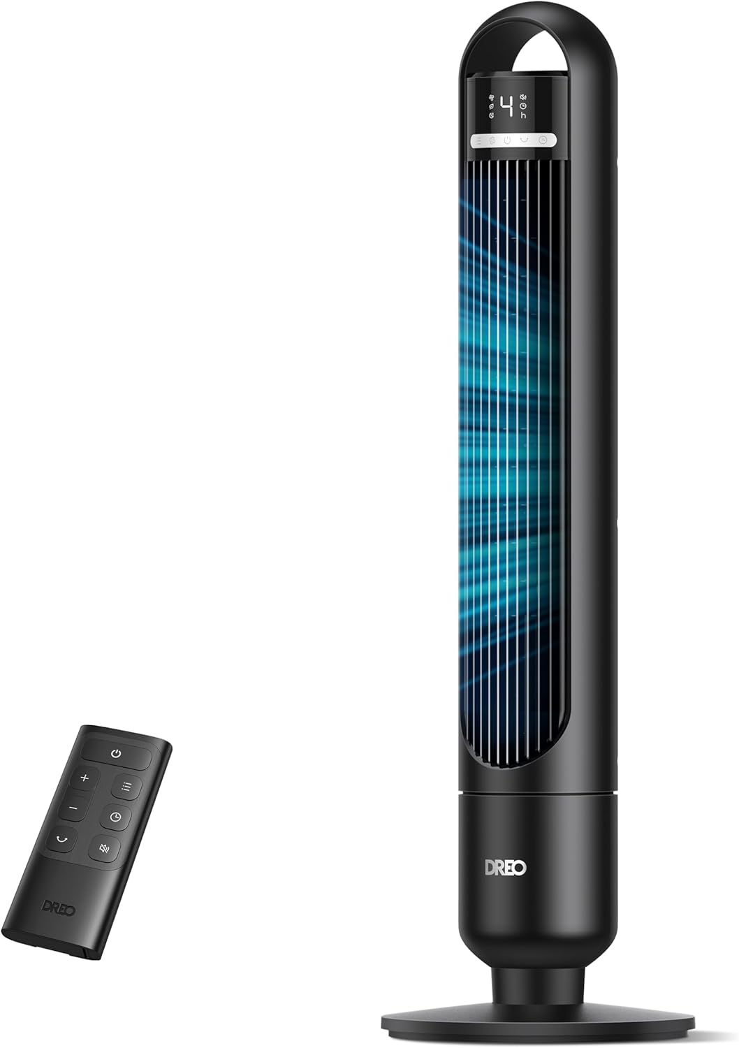 Tower Fan for Bedroom, 90° Oscillating Standing Fans for Room with 4 Speeds, 3 Modes, 28dB Quiet for Sleep, 26ft/s Velocity, 8H Timer, Remote, Living Room, Office, Home, Black