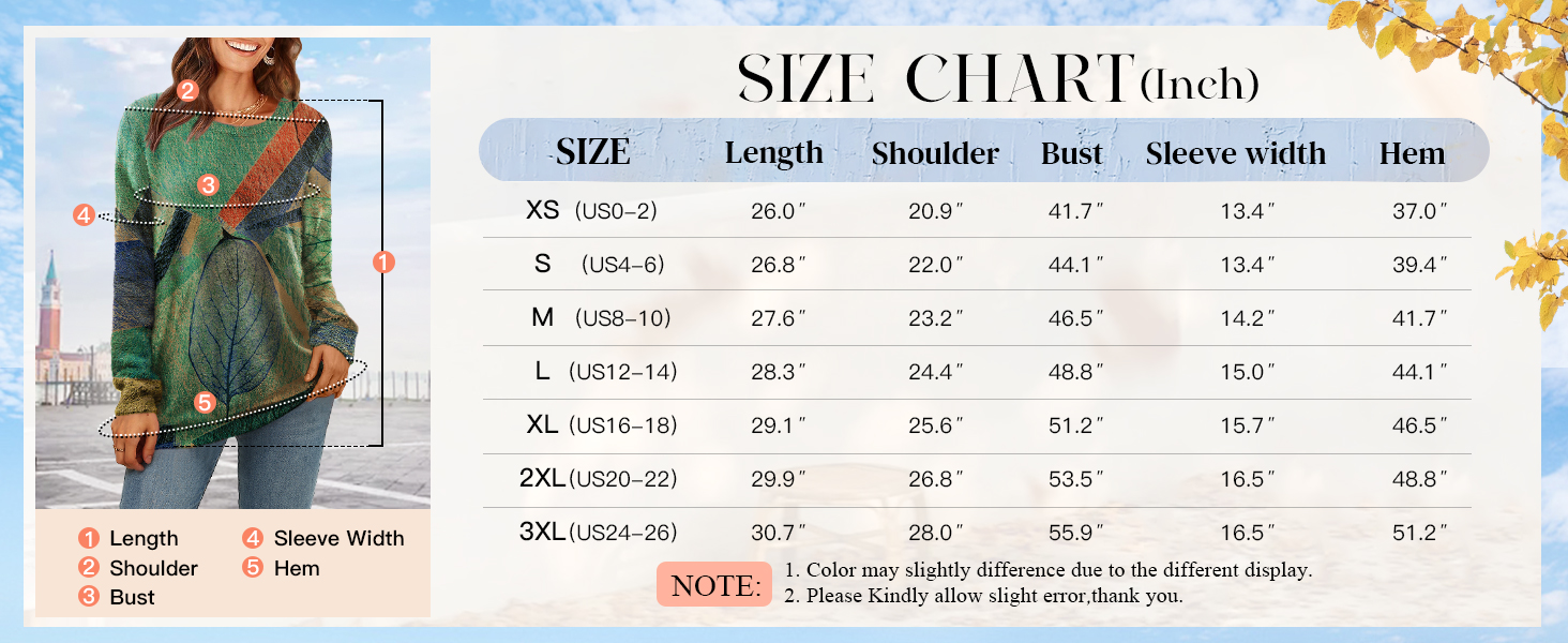 size of sweatesr