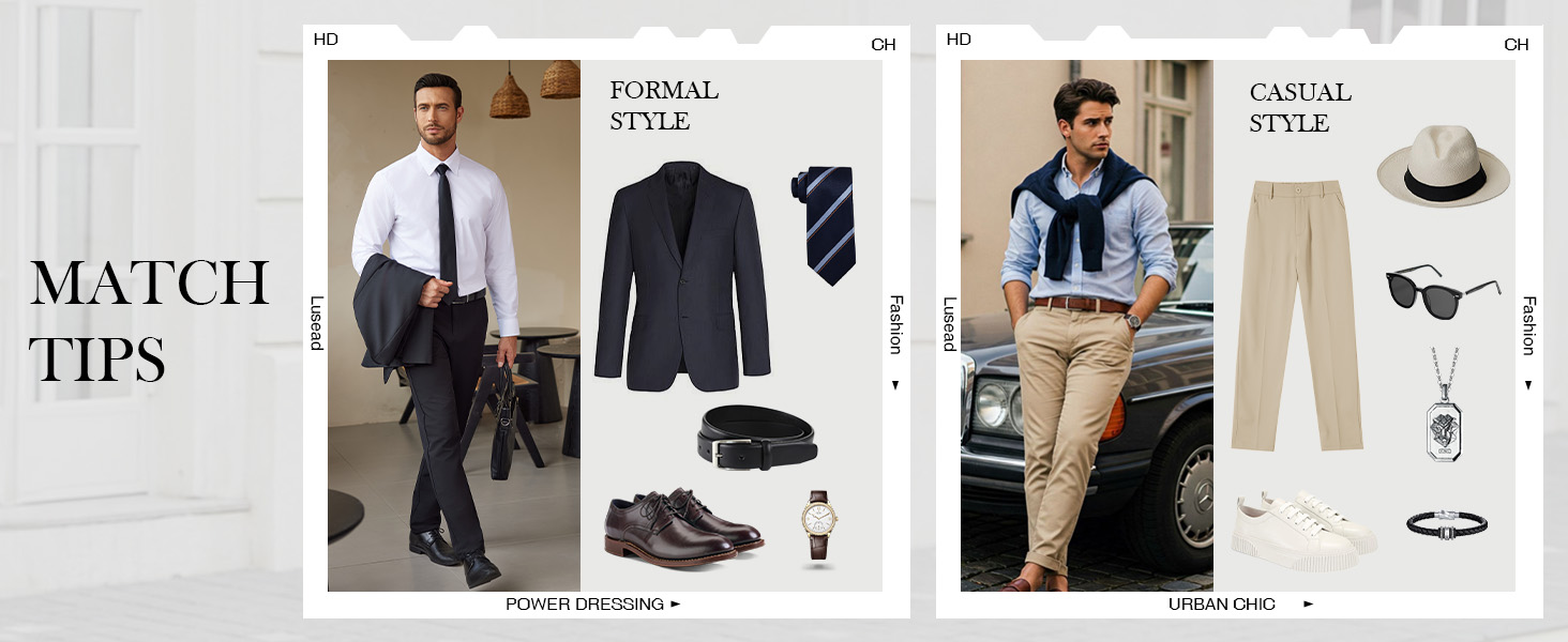 formal casual match