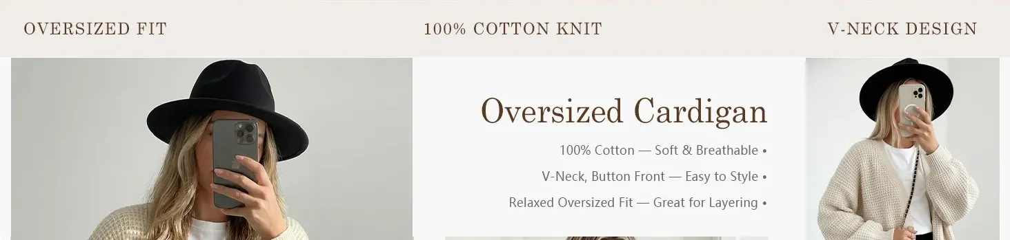 oversized cardigan