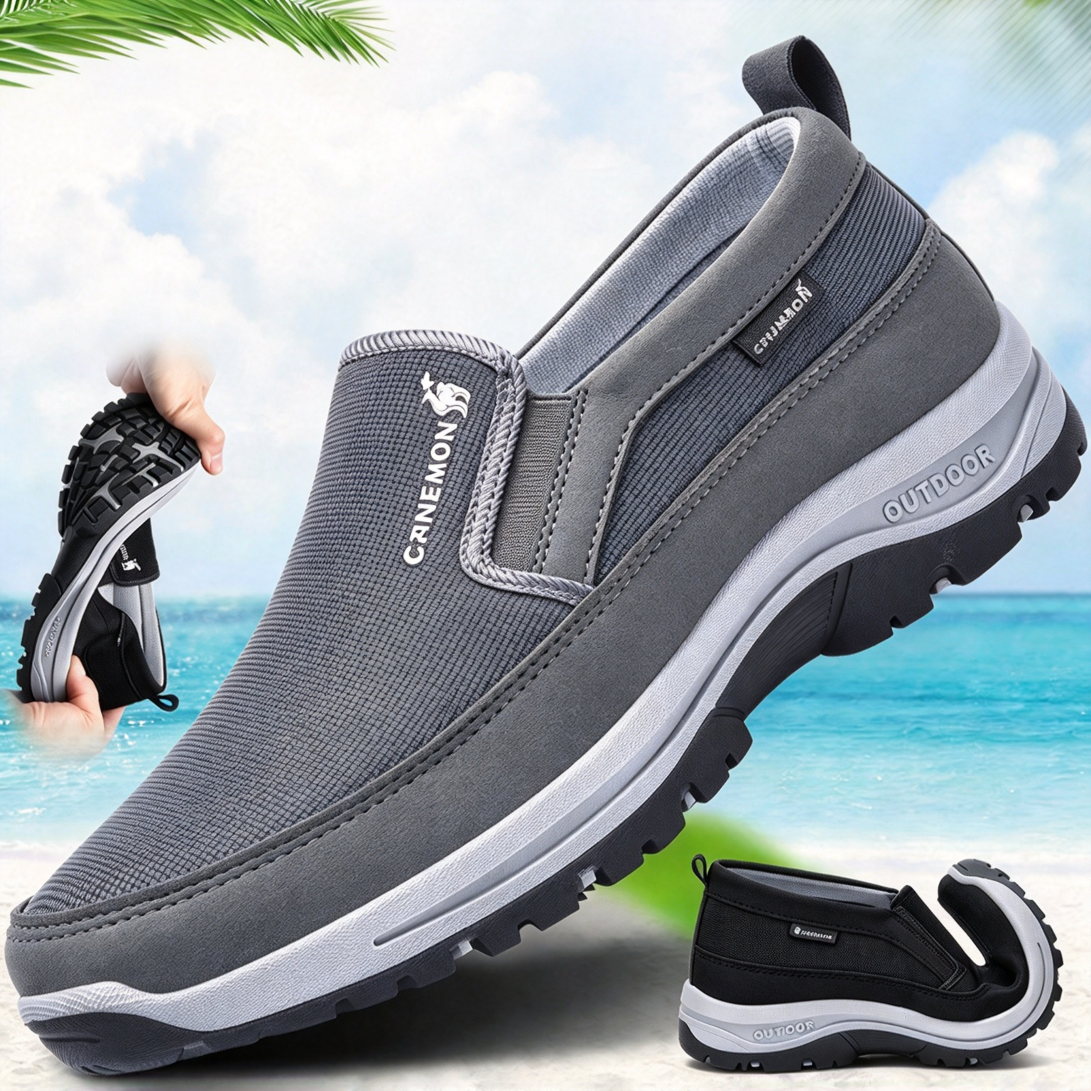 New Arrival Shock Absorbent Lightweight Outdoor Sports Hiking Casual Shoes