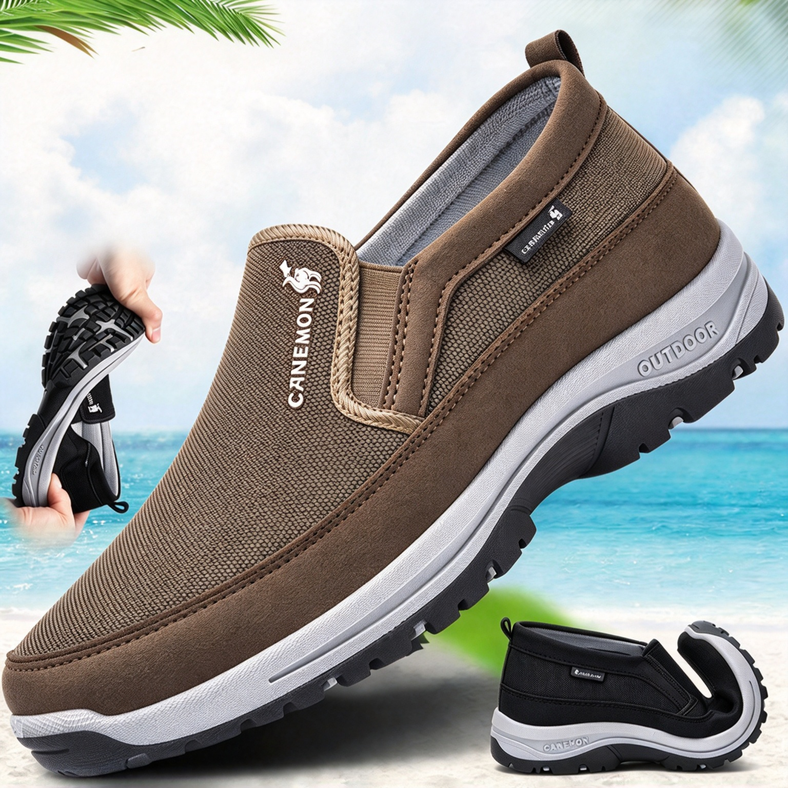 New Arrival Shock Absorbent Lightweight Outdoor Sports Hiking Casual Shoes