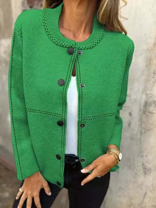 Hazel Blues® | Button Up Long Sleeve Cardigan