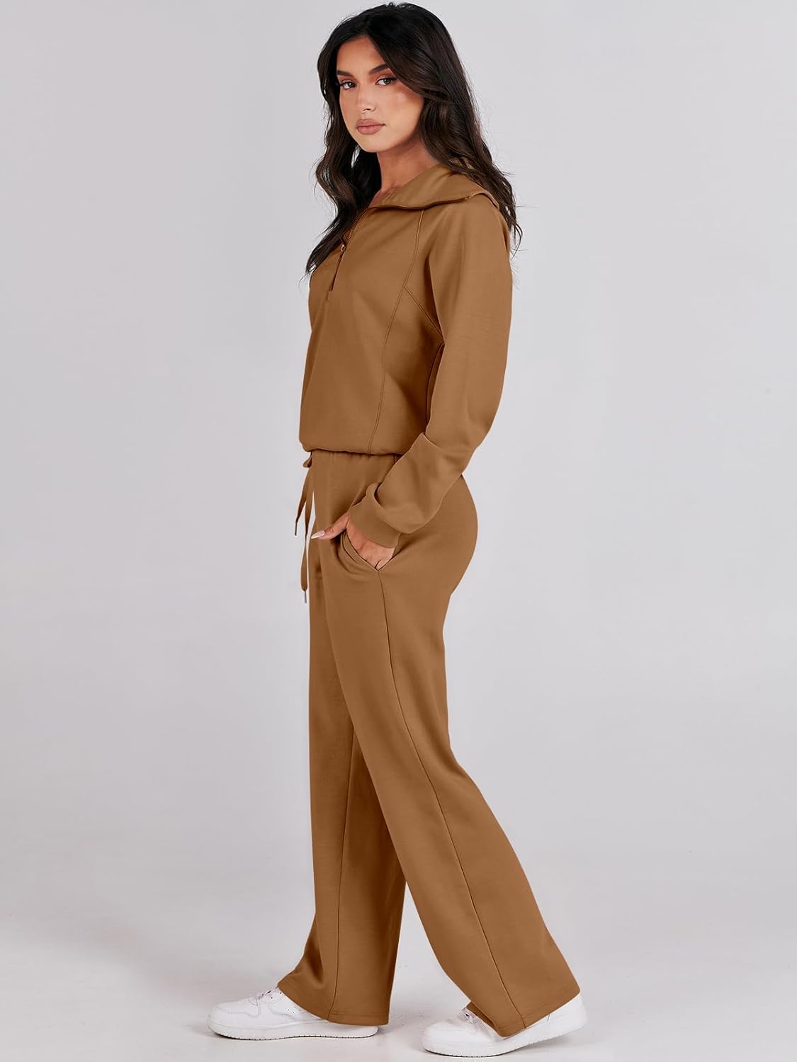 2024 Fall Trendy Outfits Oversized Two Piece Sweatsuit