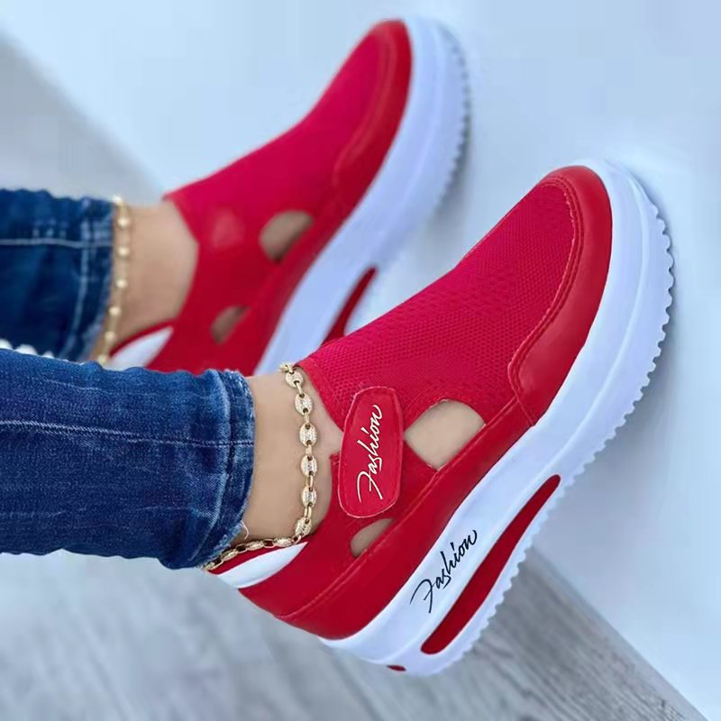 Women's Casual Single Shoes, New Spring/Summer Style, Flat, Flyknit, Breathable esh shoes
