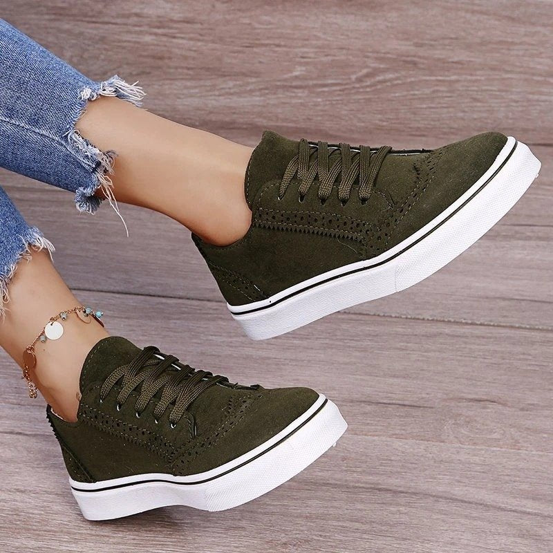 Best Orthopedic Women Shoes Comfy Anti-shock Round Toe Sneakers Vintage Design