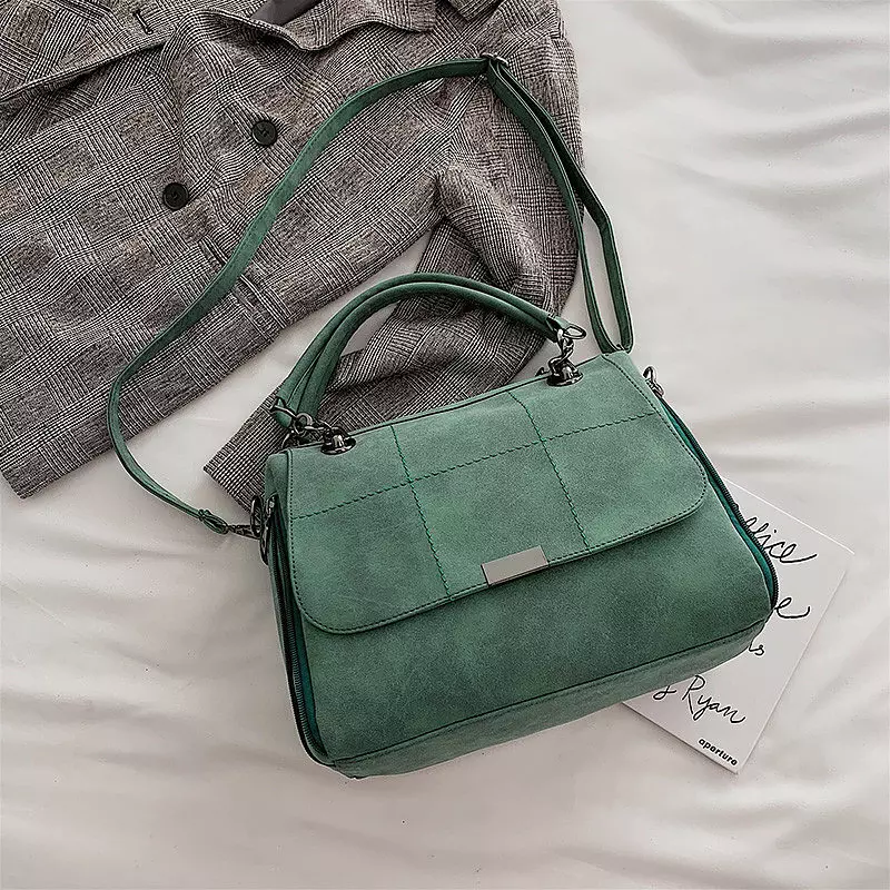 Shoulder Bags Large Capacity Faux Leather Lady Totes Boston Bag