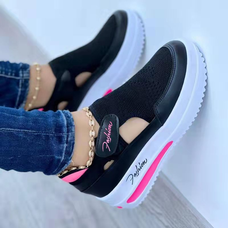 Women's Casual Single Shoes, New Spring/Summer Style, Flat, Flyknit, Breathable esh shoes