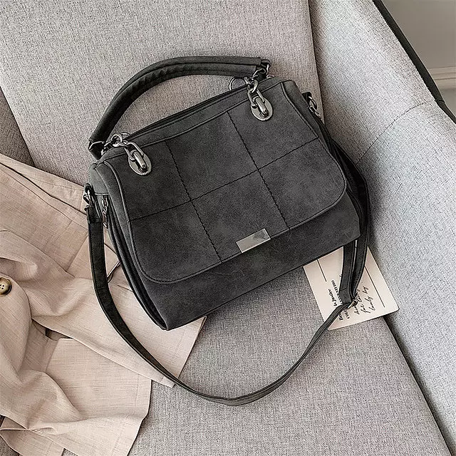 Shoulder Bags Large Capacity Faux Leather Lady Totes Boston Bag