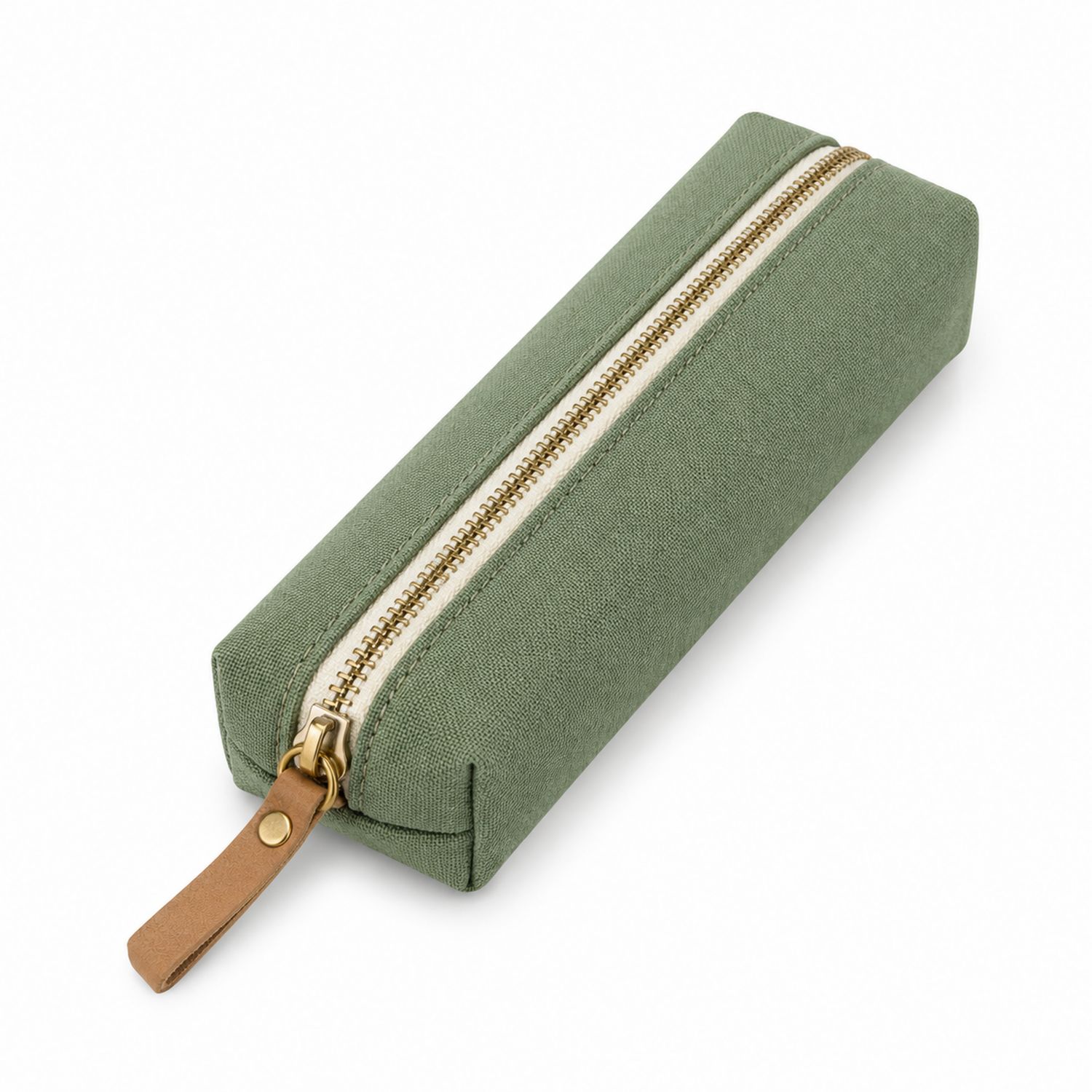 Trousse de Rangement Compacte Vert avec Fermeture Éclair