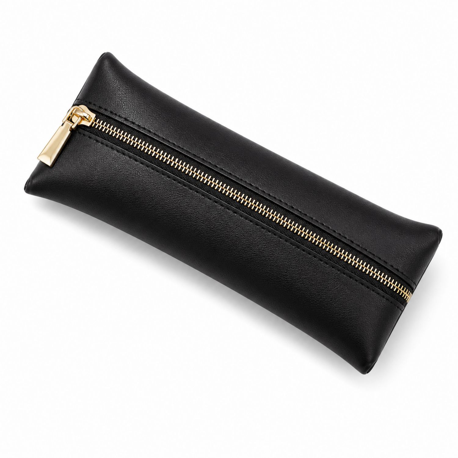 Trousse à stylos noire avec fermeture à glissière élégante