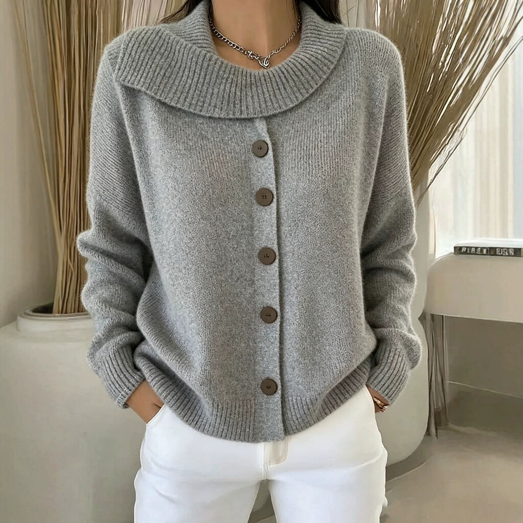 CLEARANCE SALE🔥Women's Cozy Button-Up Knit Cardigan