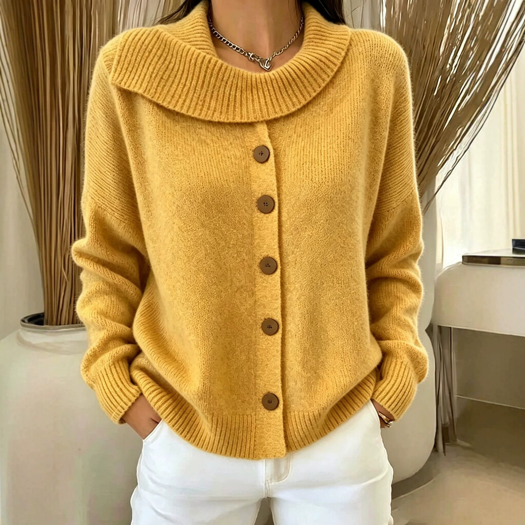 CLEARANCE SALE🔥Women's Cozy Button-Up Knit Cardigan