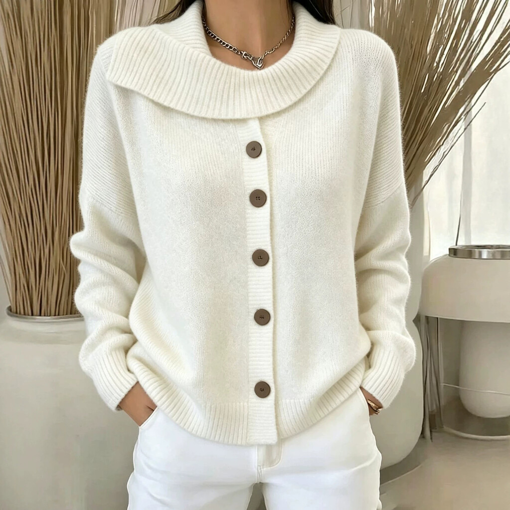 CLEARANCE SALE🔥Women's Cozy Button-Up Knit Cardigan