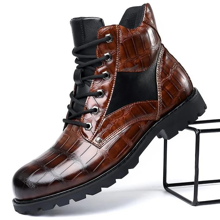 Basaschic Men's Comfortable Motorcycle Boots