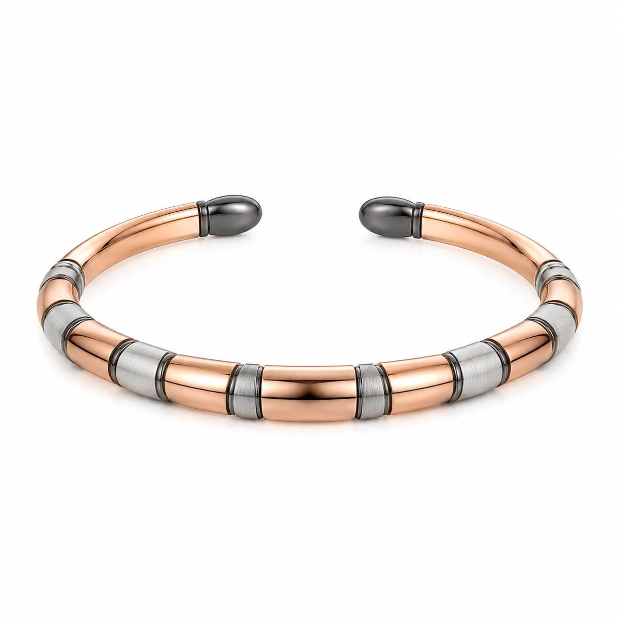 Minimalistischer Armreif Silber/Gold Offenes Design-homverica