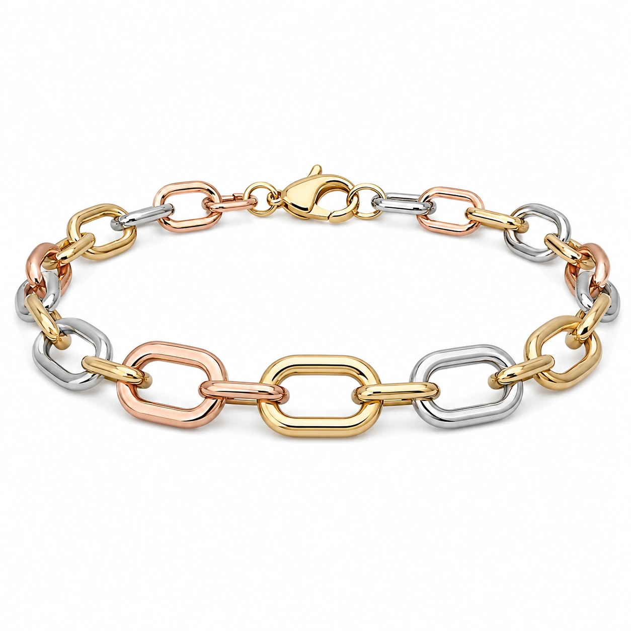 Armband aus Edelstahl in Silber, Gold und Roségold mit Magnetverschluss-homverica