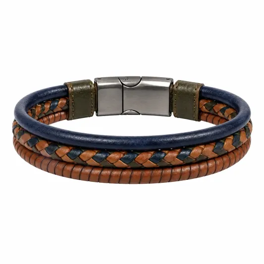 Mehrfarbiges Geflochtenes Armband mit Magnetverschluss 21cm-homverica
