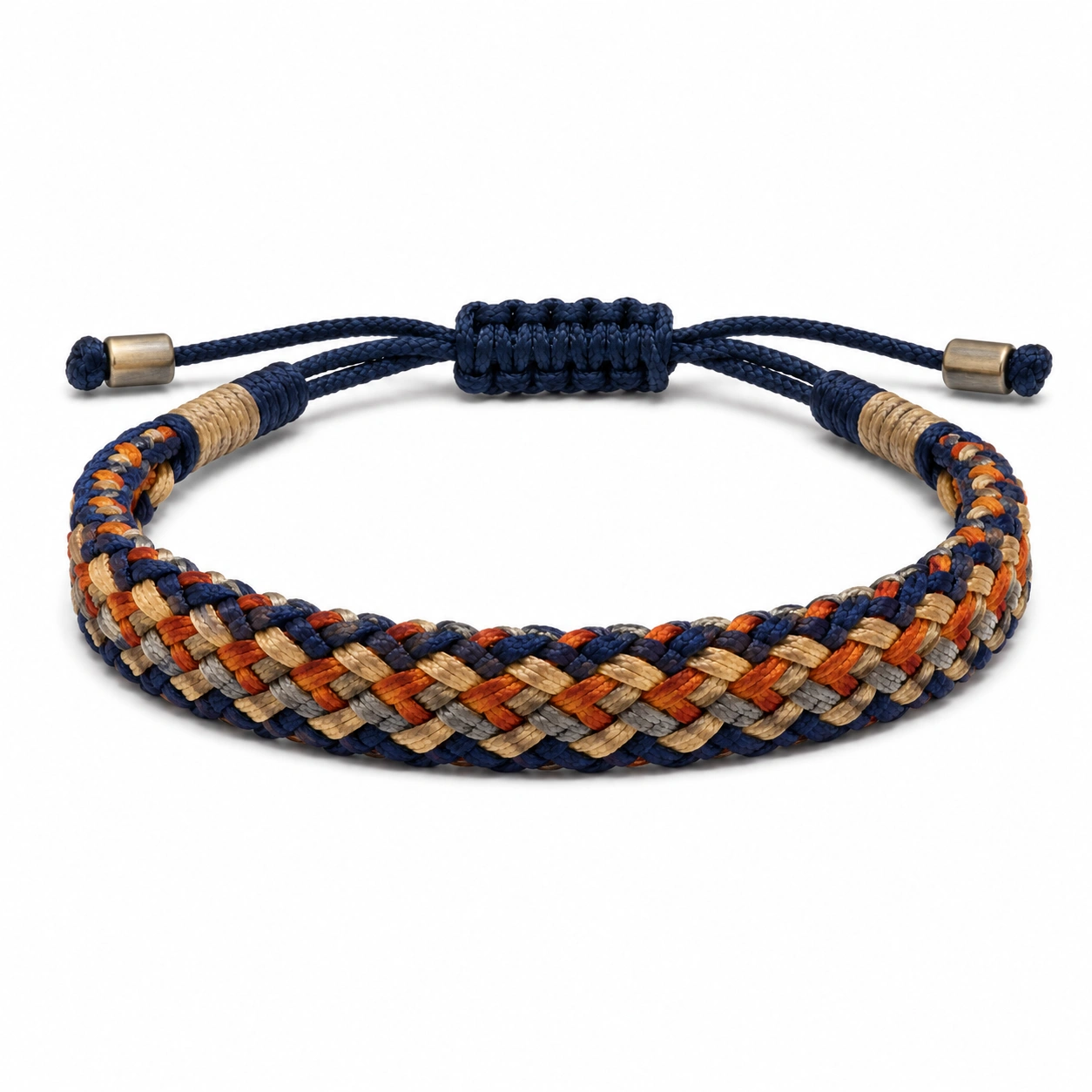 Geflochtenes Verstellbares Armband in Grün/Blau/Rot/Beige-homverica
