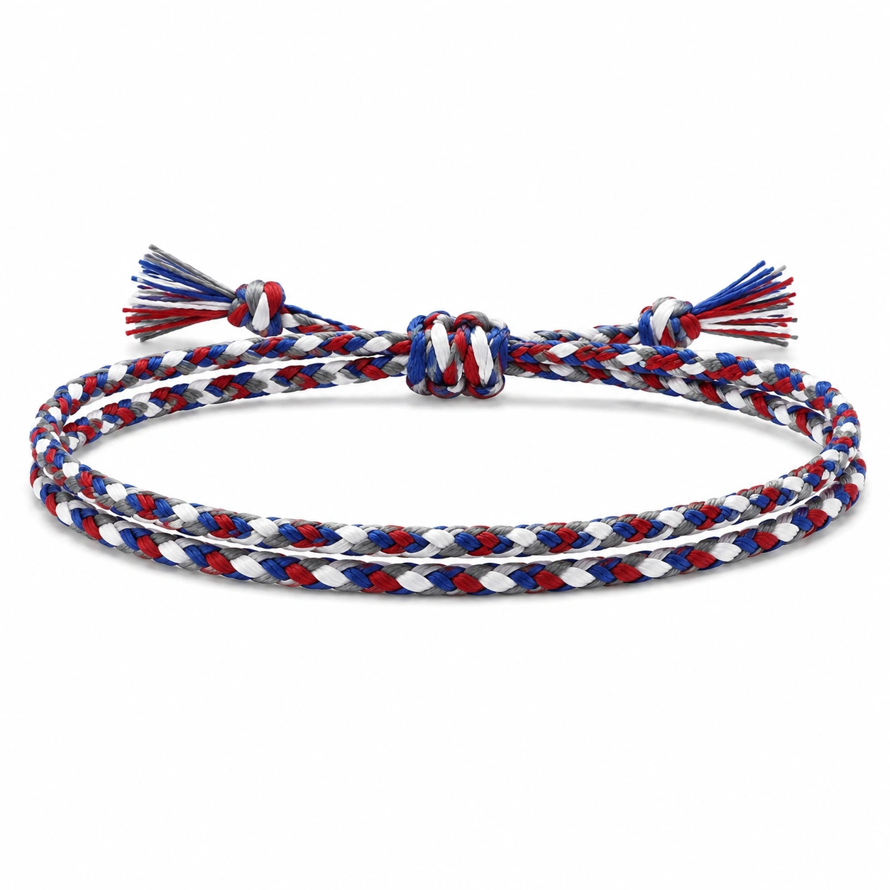 Stilvolles Geflochtenes Armband Verstellbar Rot/Beige-homverica