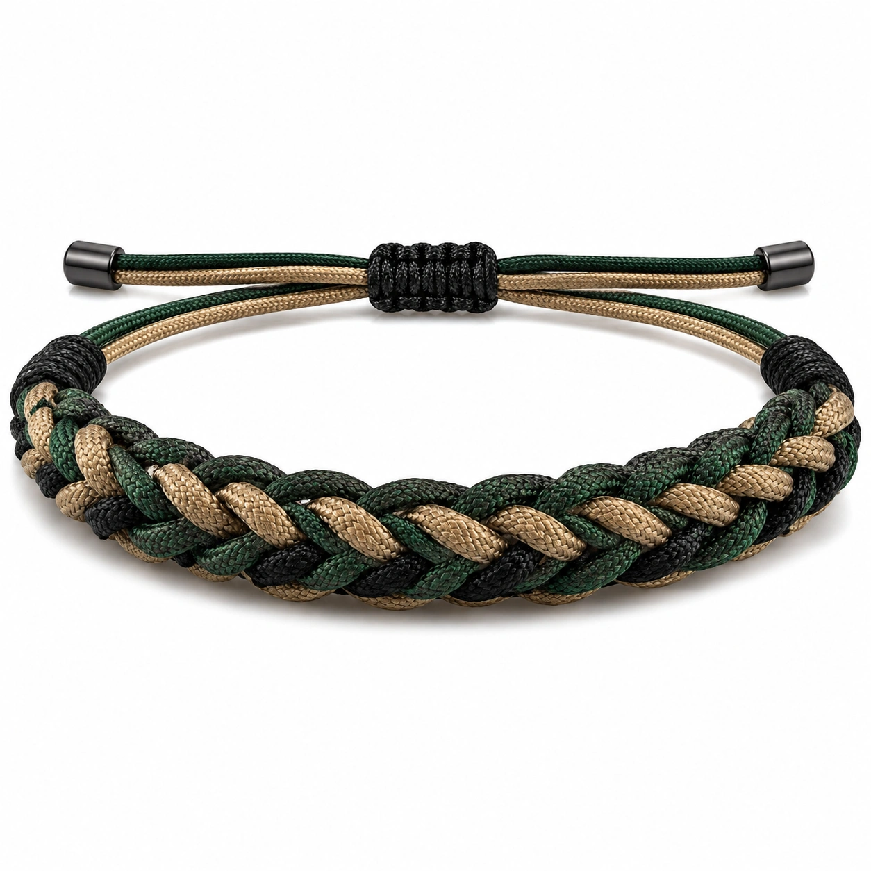 Geflochtenes Mehrfarbiges Armband mit Schiebeknoten, Verstellbar-homverica