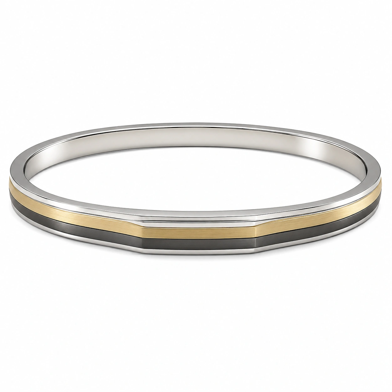 Damen Armreif Dreifarbig Gold/Silber/Roségold-homverica