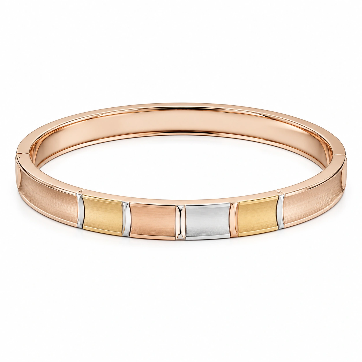 Geometrisches Armreif Schwarz/Gold für Herren-homverica