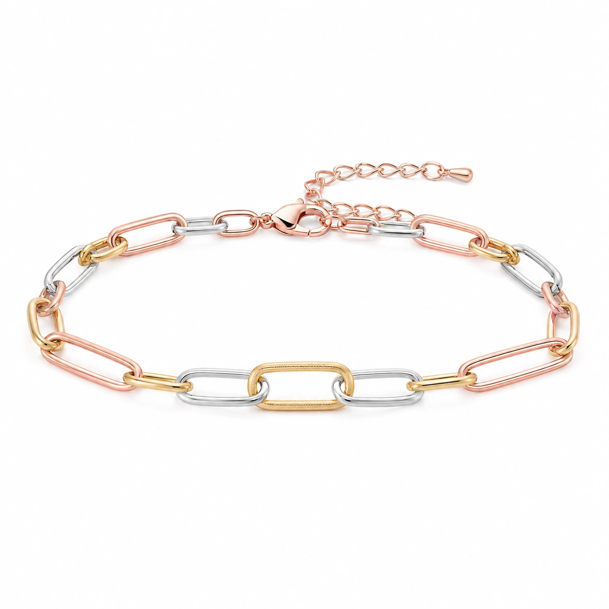 Modernes Kettenarmband Roségold/Gold/Silber verstellbar-decozrina