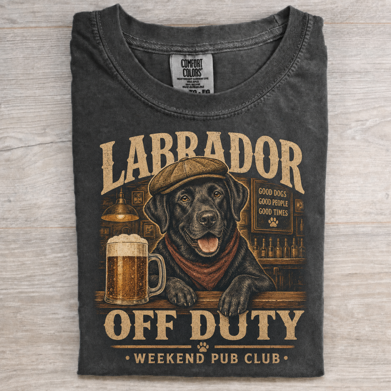 Labrador Retriever Drinking Beer T-shirt image 1